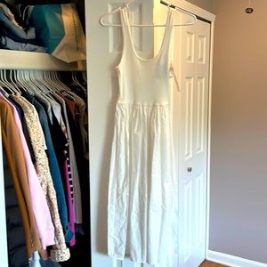 ZARA White Linen Summer Dress Sz. S